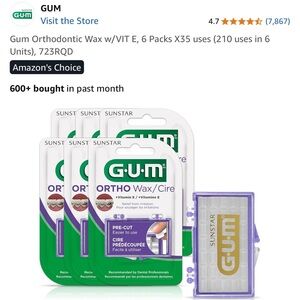 GUM Orthodontic Wax with Vitamin E